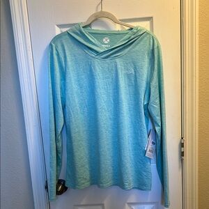 Aqua Long Sleeve Hoodie
